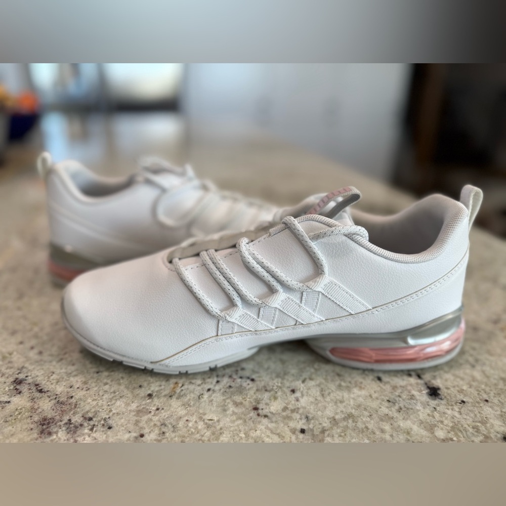Puma Riaze Prowl SI Speckle Lace Up Running White and Light Pink Sneakers - Picture 5 of 12